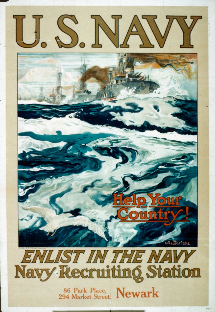 米海軍第一次世界大戦の募集ポスター